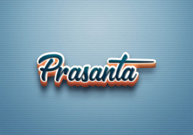 Cursive Name DP: Prasanta