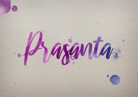 Prasanta Watercolor Name DP