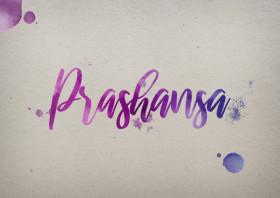 Prashansa Watercolor Name DP