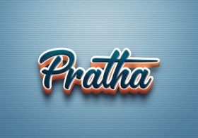 Cursive Name DP: Pratha