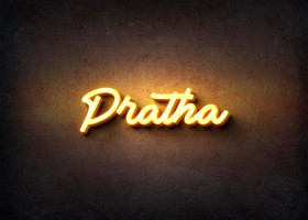 Glow Name Profile Picture for Pratha