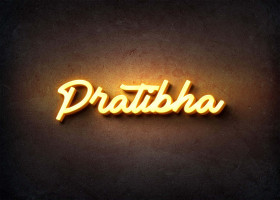 Glow Name Profile Picture for Pratibha
