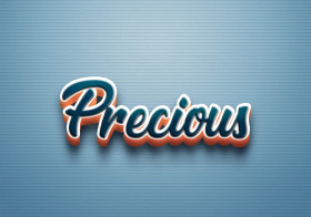 Cursive Name DP: Precious