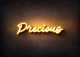 Glow Name Profile Picture for Precious