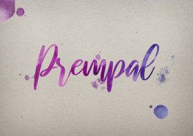 Prempal Watercolor Name DP