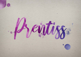 Prentiss Watercolor Name DP