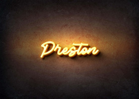 Glow Name Profile Picture for Preston