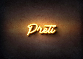 Glow Name Profile Picture for Preti