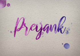 Preyank Watercolor Name DP