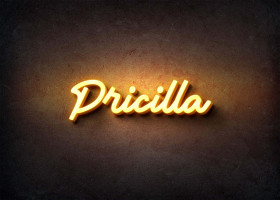 Glow Name Profile Picture for Pricilla