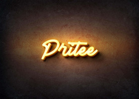 Glow Name Profile Picture for Pritee