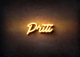 Glow Name Profile Picture for Priti