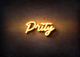 Glow Name Profile Picture for Prity