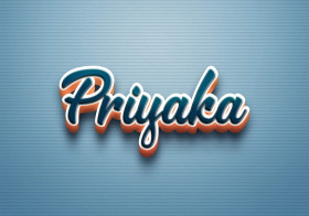 Cursive Name DP: Priyaka