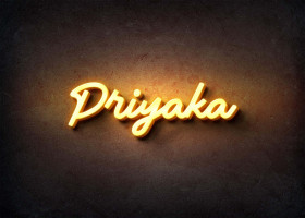 Glow Name Profile Picture for Priyaka