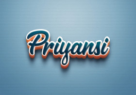Cursive Name DP: Priyansi