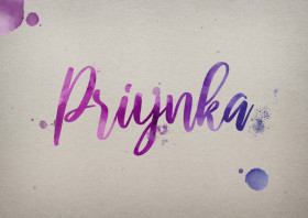 Priynka Watercolor Name DP