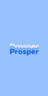 Name DP: Prosper