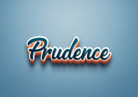 Cursive Name DP: Prudence