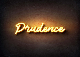 Glow Name Profile Picture for Prudence