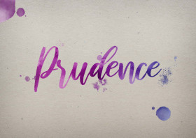 Prudence Watercolor Name DP