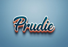 Cursive Name DP: Prudie