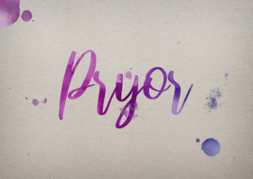 Pryor Watercolor Name DP