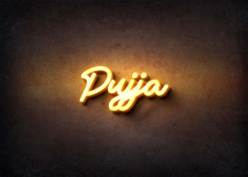 Glow Name Profile Picture for Pujja