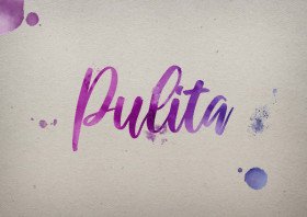 Pulita Watercolor Name DP
