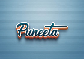 Cursive Name DP: Puneeta