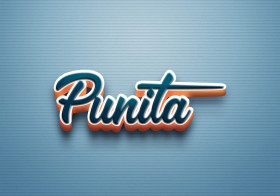 Cursive Name DP: Punita