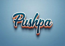 Cursive Name DP: Pushpa