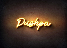 Glow Name Profile Picture for Pushpa