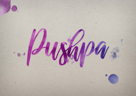 Pushpa Watercolor Name DP