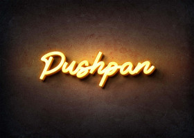 Glow Name Profile Picture for Pushpan