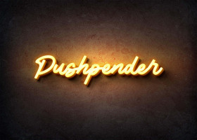 Glow Name Profile Picture for Pushpender