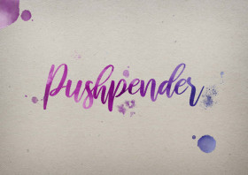 Pushpender Watercolor Name DP