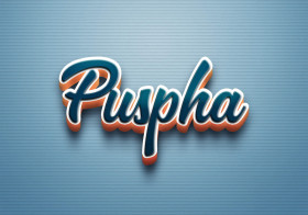 Cursive Name DP: Puspha