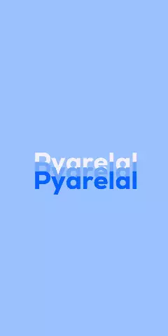 Name DP: Pyarelal