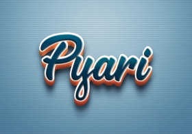 Cursive Name DP: Pyari