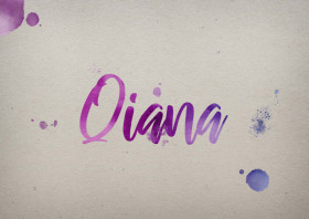Qiana Watercolor Name DP