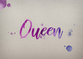Queen Watercolor Name DP
