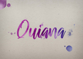 Quiana Watercolor Name DP