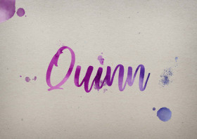 Quinn Watercolor Name DP