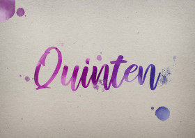 Quinten Watercolor Name DP