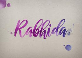 Rabhida Watercolor Name DP