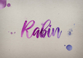 Rabin Watercolor Name DP