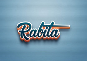 Cursive Name DP: Rabita