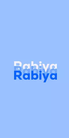 Name DP: Rabiya