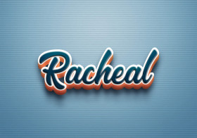 Cursive Name DP: Racheal